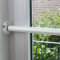 ADE Sicherungsstange für Einbruchschutz an Fenstern & Türen, weiß, 74 - 110 cm