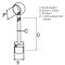 Rohrstütze mit Ringhalterung & Gelenk, höhenverstellbar für Rundrohr 42,4 x 2,0mm