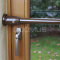 ADE Sicherungsstange für Einbruchschutz an Fenstern & Türen, braun, 39 - 51 cm