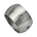 Kugelring, Ringhalter für Handlauf Ø 42,4 mm, V2A Edelstahl