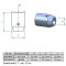 Stabhalter / Rundstabhalter axial aus V2A Edelstahl für 12 mm Rundstäbe