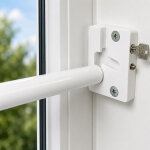 ADE Sicherungsstange Vario für Fenster – abschließbar mit Kippfunktion